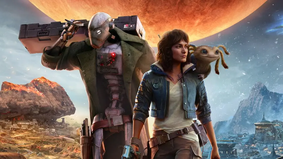 The protagonists of Ubisoft's upcoming game Star Wars: Outlaws